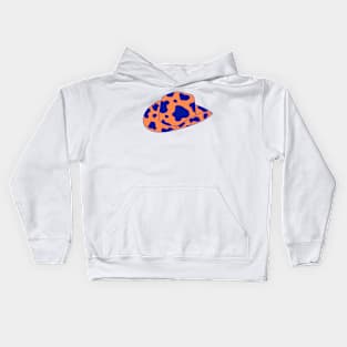 Orange and Blue cowboy hat Kids Hoodie